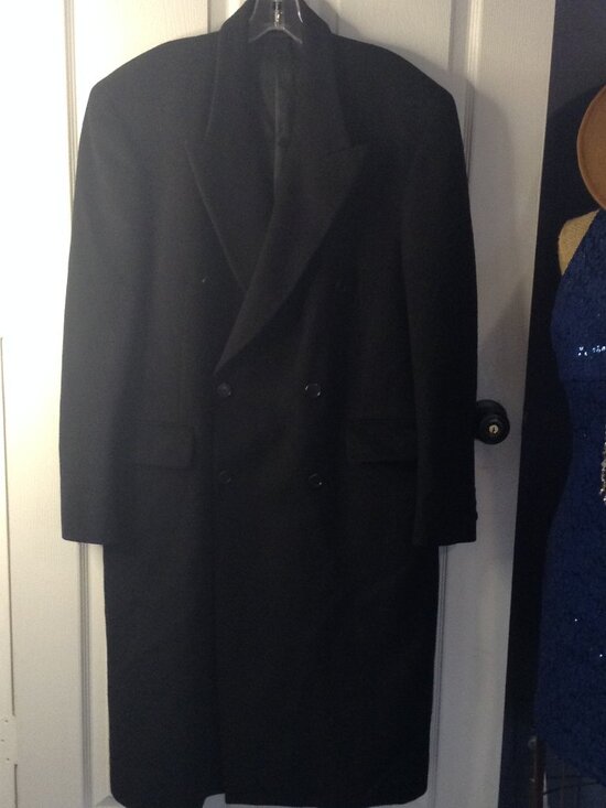 Petrocelli Other - VTG 80's Men's Petrocelli Wool/Cashmere Black Overcoat 40R Classic Professional